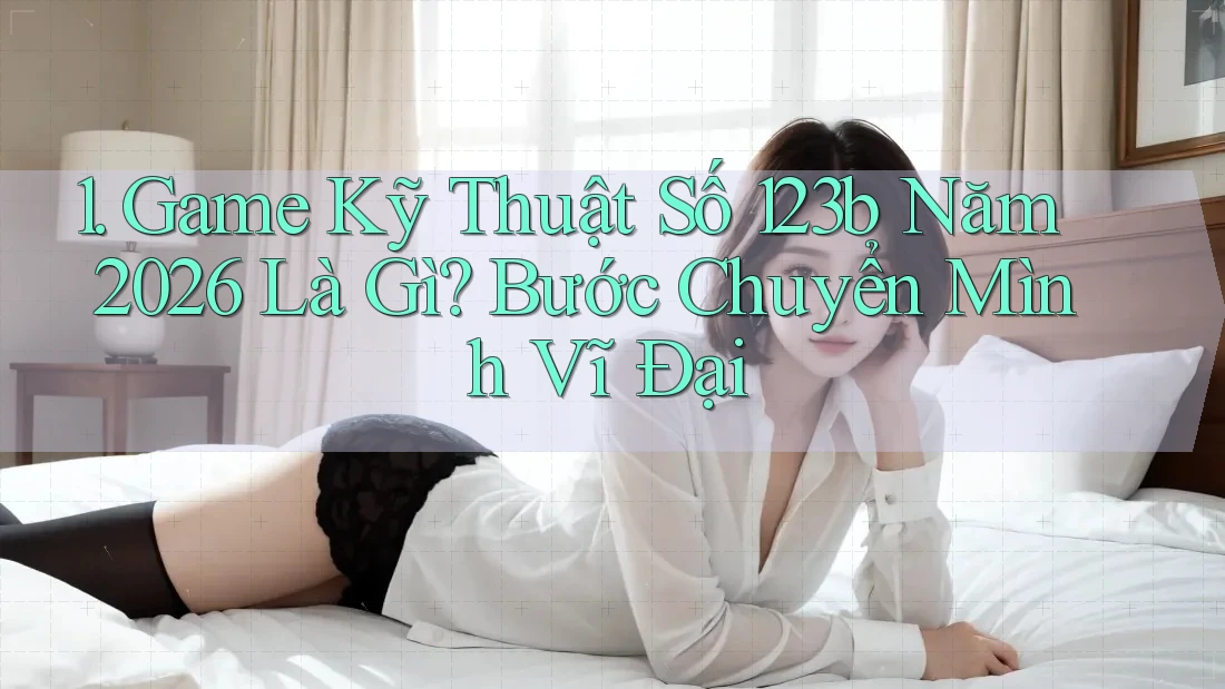 1. Game Kỹ Thuật Số 123b Năm 2026 Là Gì? Bước Chuyển Mình Vĩ Đại