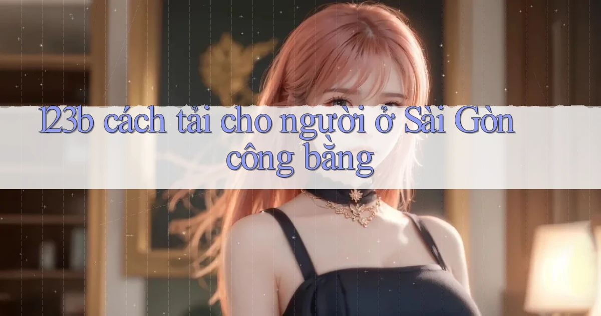 123b cách tải cho người ở Sài Gòn công bằng
