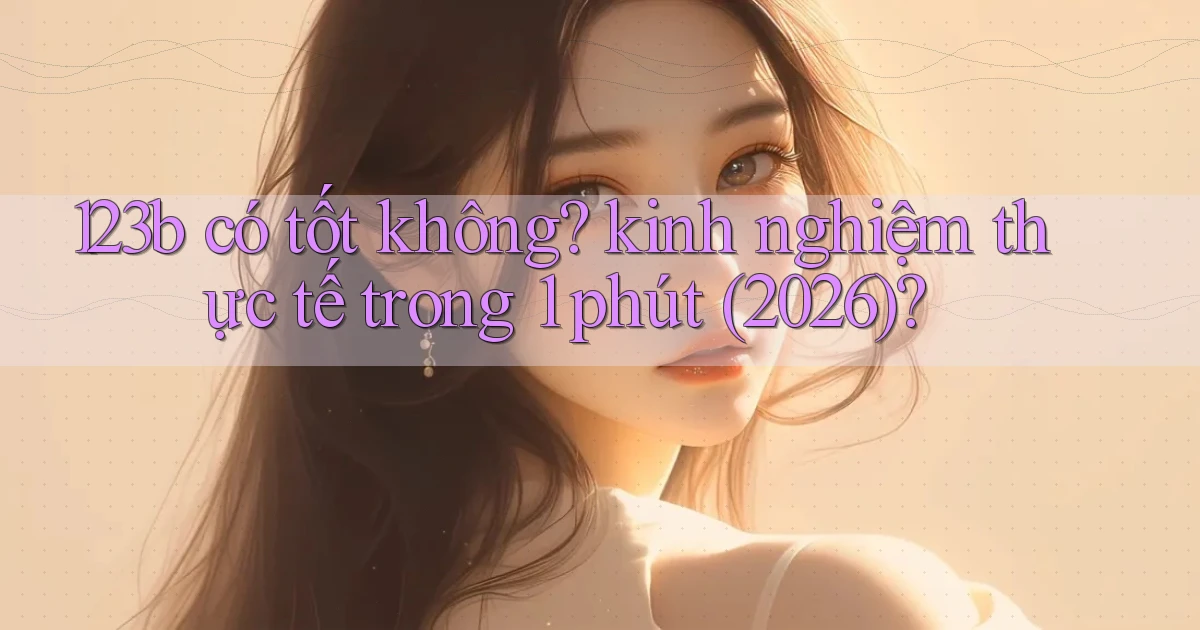 123b có tốt không kinh nghiệm thực tế trong 1 phút (2026)