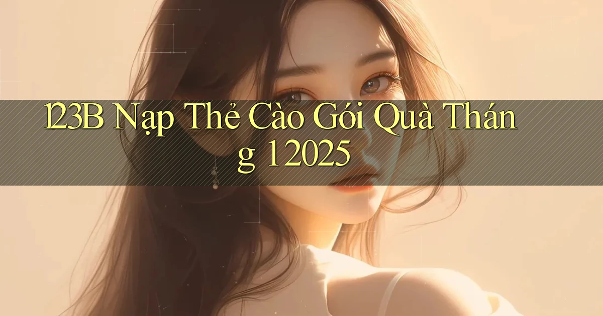 123b nạp thẻ cào gói quà tháng 1 2025