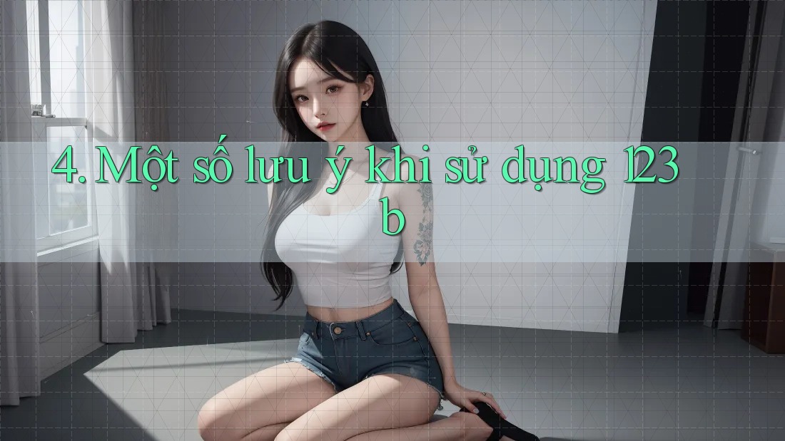 4. Một số lưu ý khi sử dụng 123b
