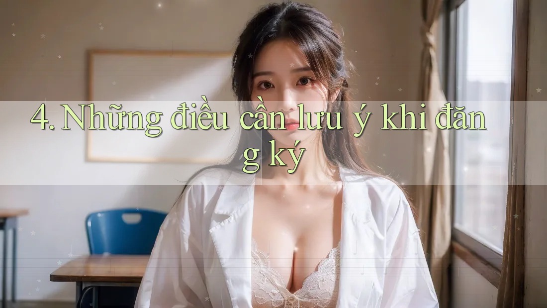 4. Những điều cần lưu ý khi đăng ký