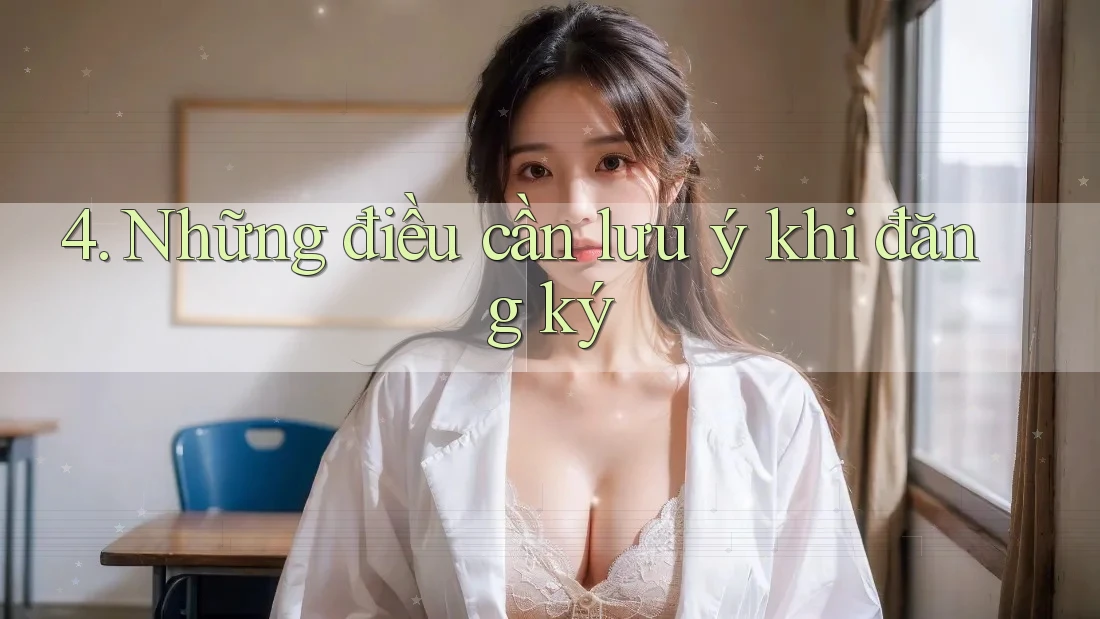 4. Những điều cần lưu ý khi đăng ký