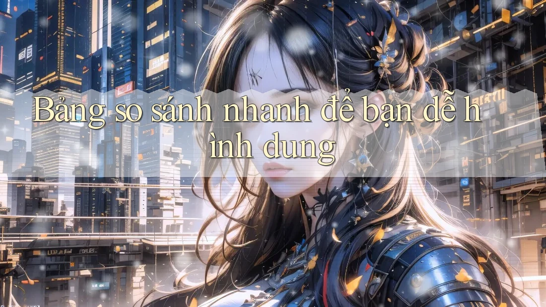 Bảng so sánh nhanh để bạn dễ hình dung
