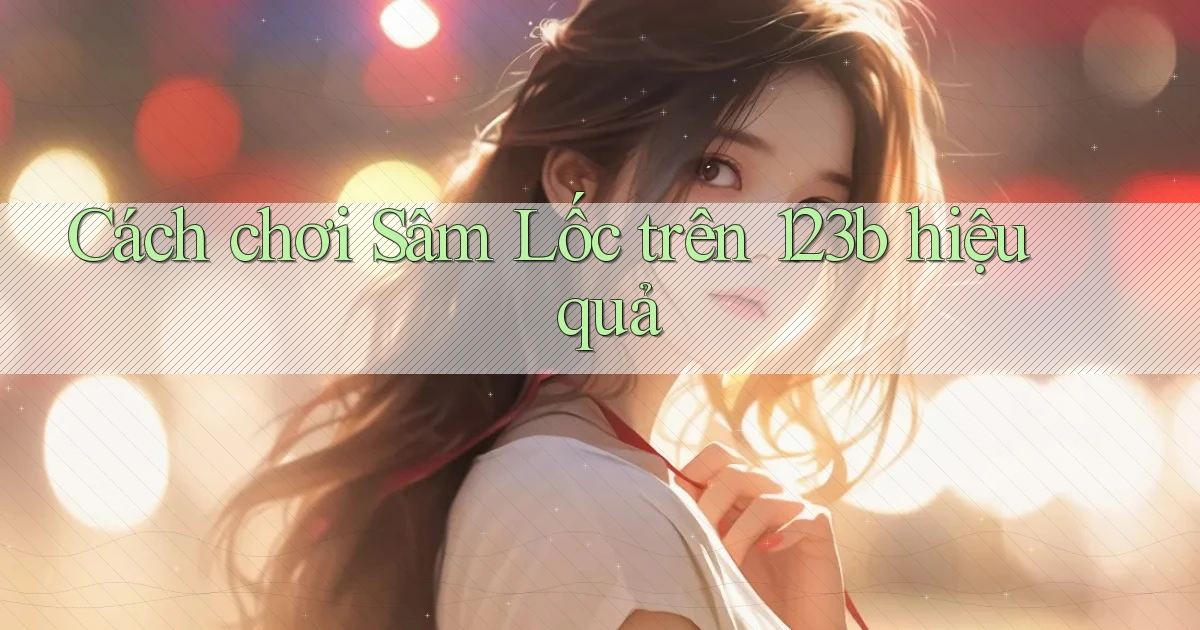 cách chơi sâm lốc trên 123b hiệu quả