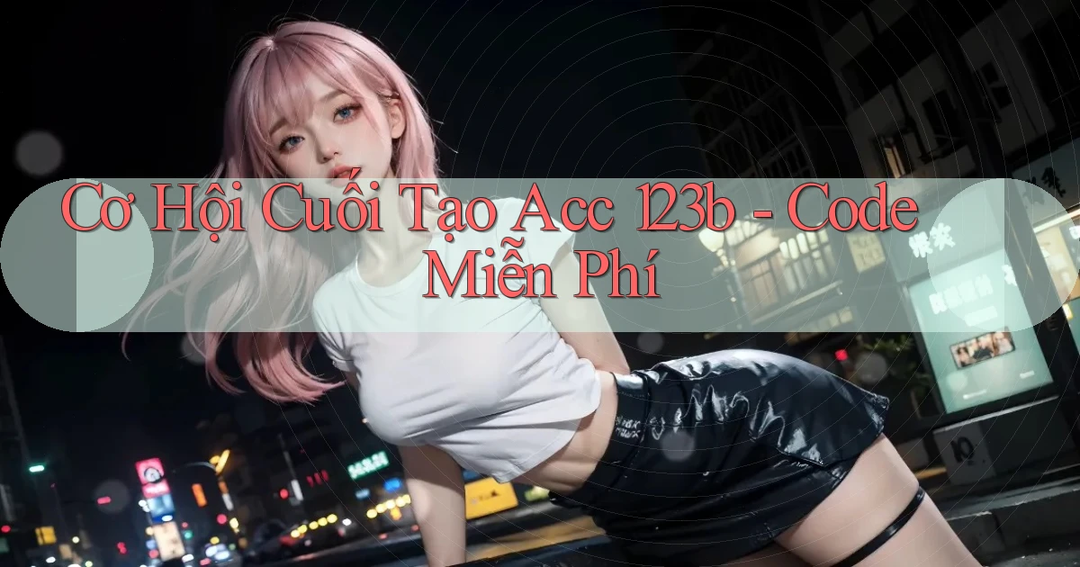 cơ hội cuối tạo acc 123b code miễn phí