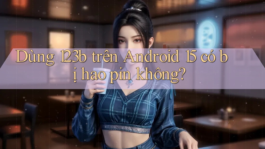 Dùng 123b trên Android 15 có bị hao pin không?