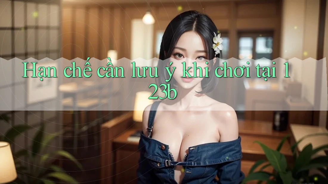Hạn chế cần lưu ý khi chơi tại 123b