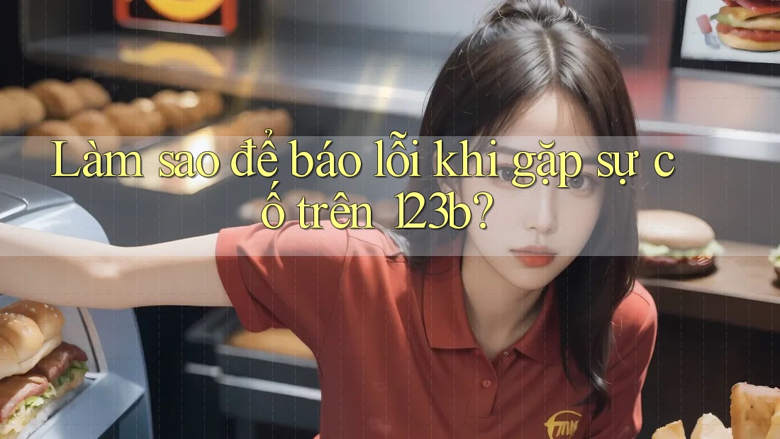 Làm sao để báo lỗi khi gặp sự cố trên 123b?