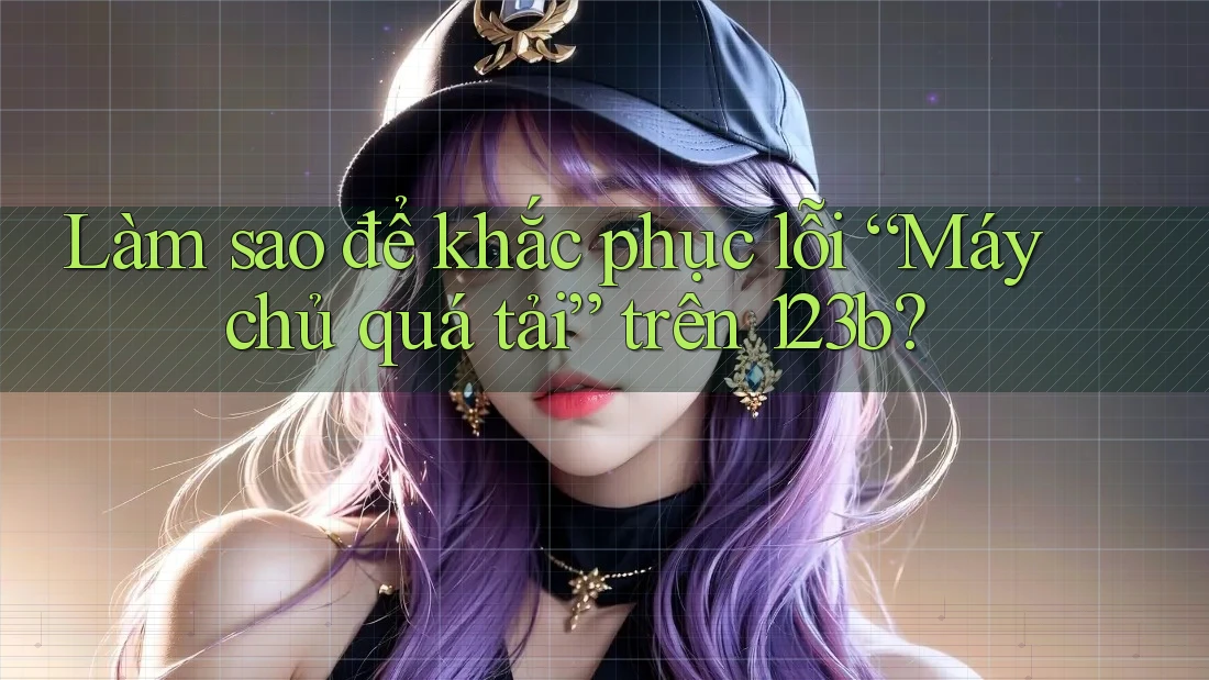 Làm sao để khắc phục lỗi “Máy chủ quá tải” trên 123b?