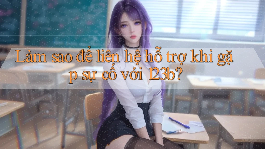 Làm sao để liên hệ hỗ trợ khi gặp sự cố với 123b?