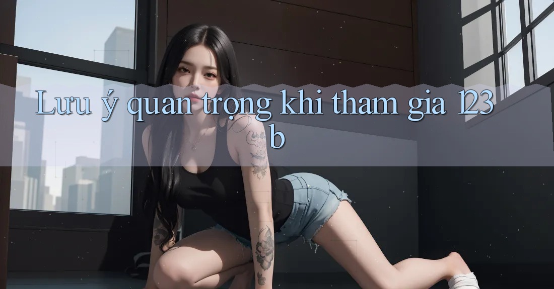 Lưu ý quan trọng khi tham gia 123b