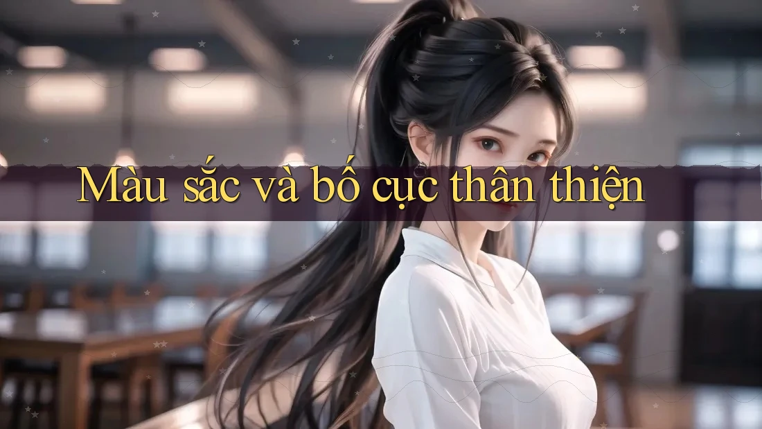 Màu sắc và bố cục thân thiện