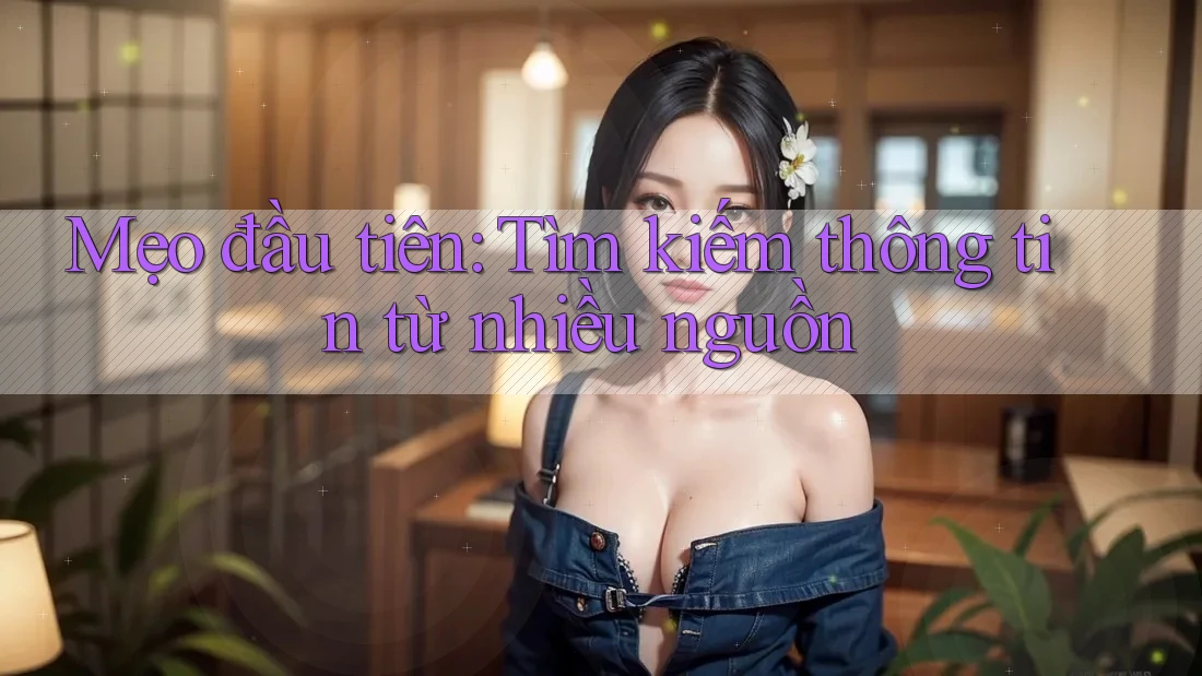 Mẹo đầu tiên: Tìm kiếm thông tin từ nhiều nguồn