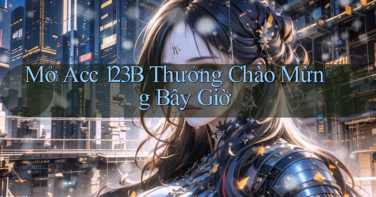 mở acc 123b thưởng chào mừng bây giờ