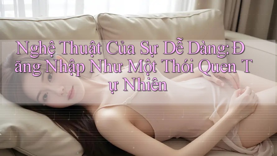 Nghệ Thuật Của Sự Dễ Dàng: Đăng Nhập Như Một Thói Quen Tự Nhiên Nghệ Thuật Của Sự Dễ Dàng: Đăng Nhập Như Một Thói Quen Tự Nhiên