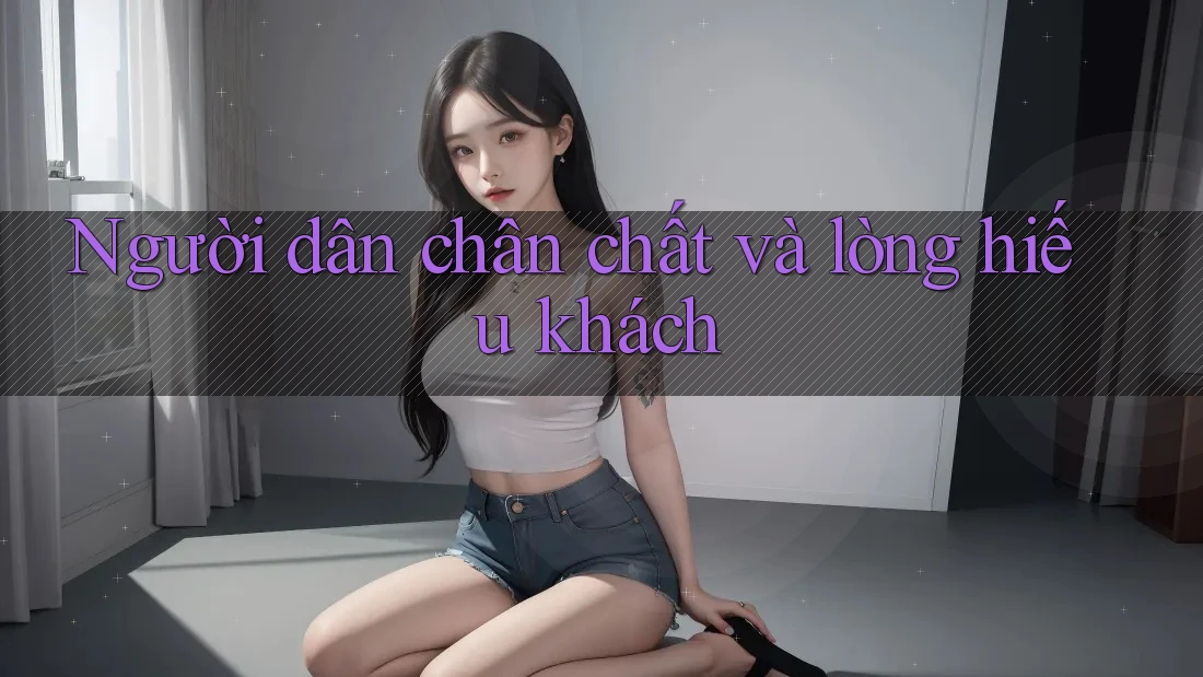 Người dân chân chất và lòng hiếu khách