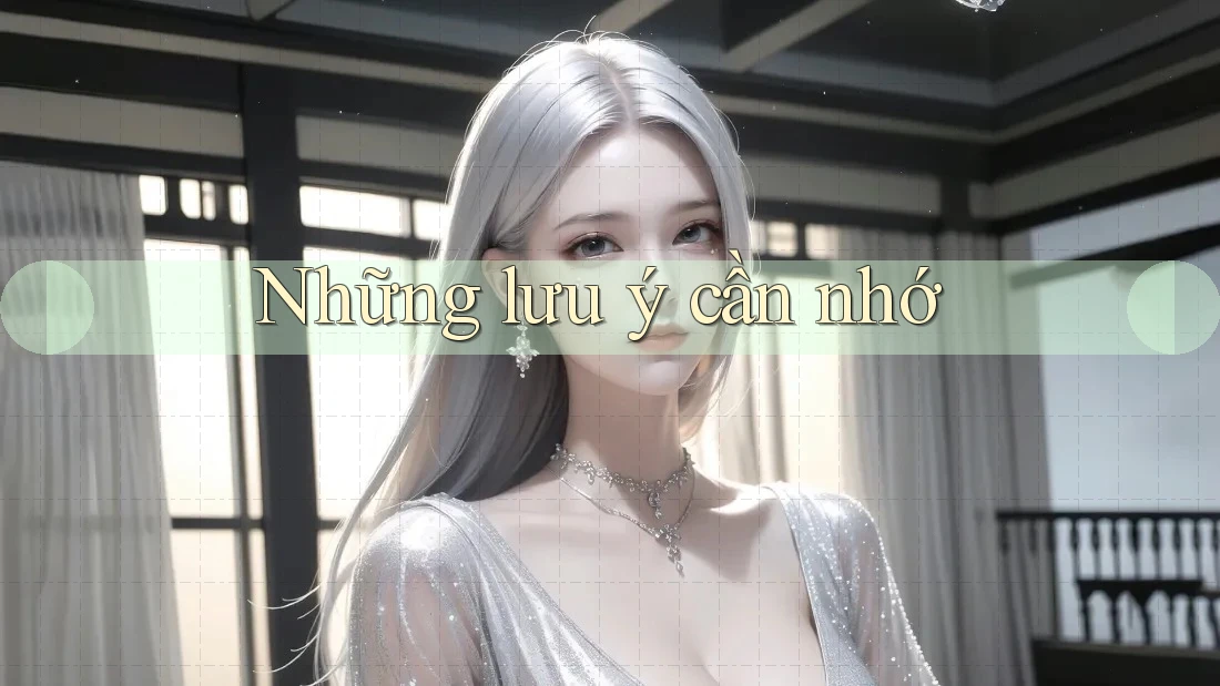 Những lưu ý cần nhớ