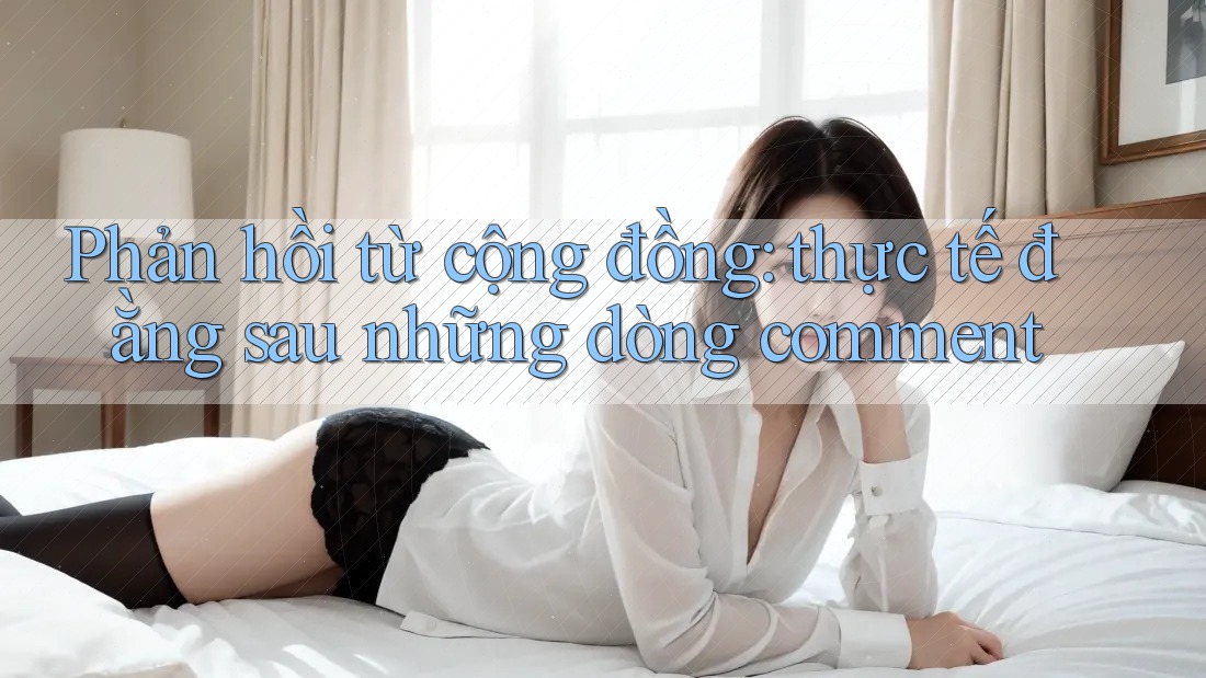 Phản hồi từ cộng đồng: thực tế đằng sau những dòng comment