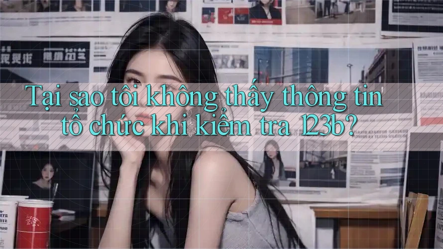 Tại sao tôi không thấy thông tin tổ chức khi kiểm tra 123b?