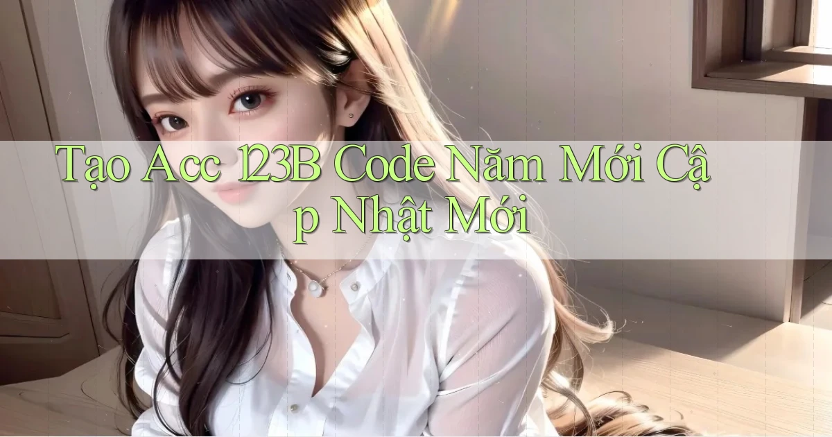 tạo acc 123b code năm mới cập nhật mới