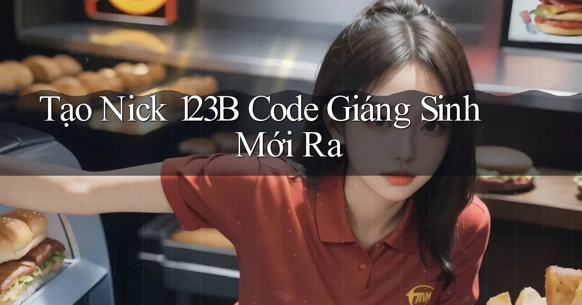 tạo nick 123b code giáng sinh mới ra