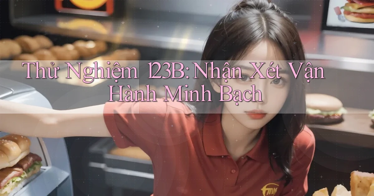 thử nghiệm 123b nhận xét vận hành minh bạch
