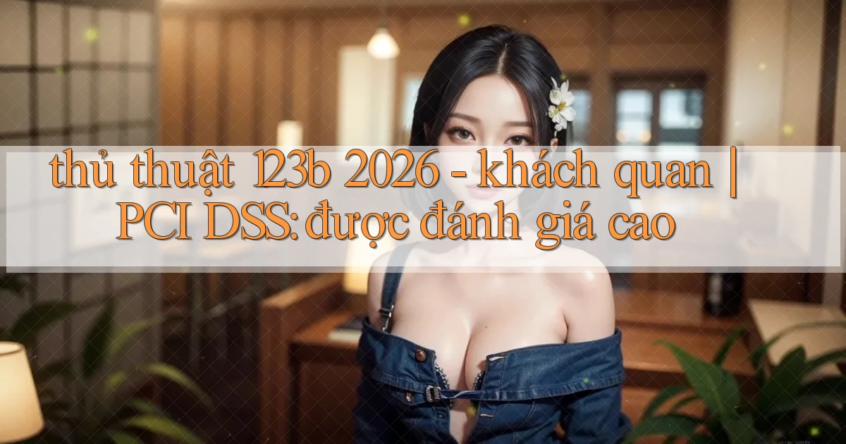 thủ thuật 123b 2026   khách quan PCI DSS được đánh giá cao