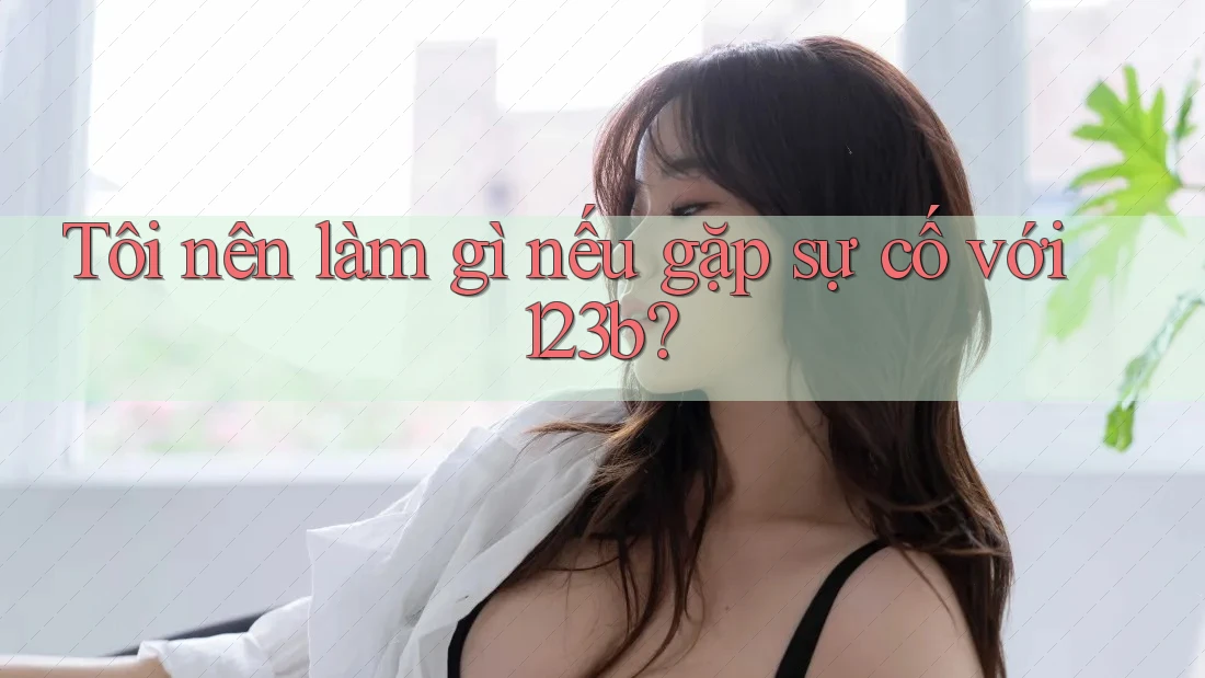Tôi nên làm gì nếu gặp sự cố với 123b?