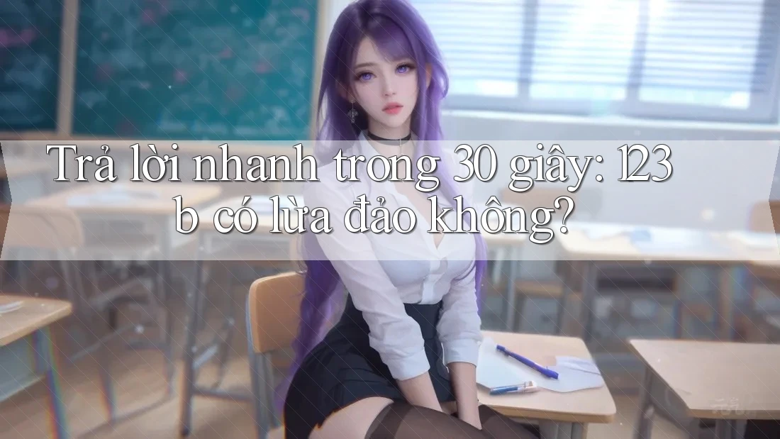 Trả lời nhanh trong 30 giây: 123b có lừa đảo không?