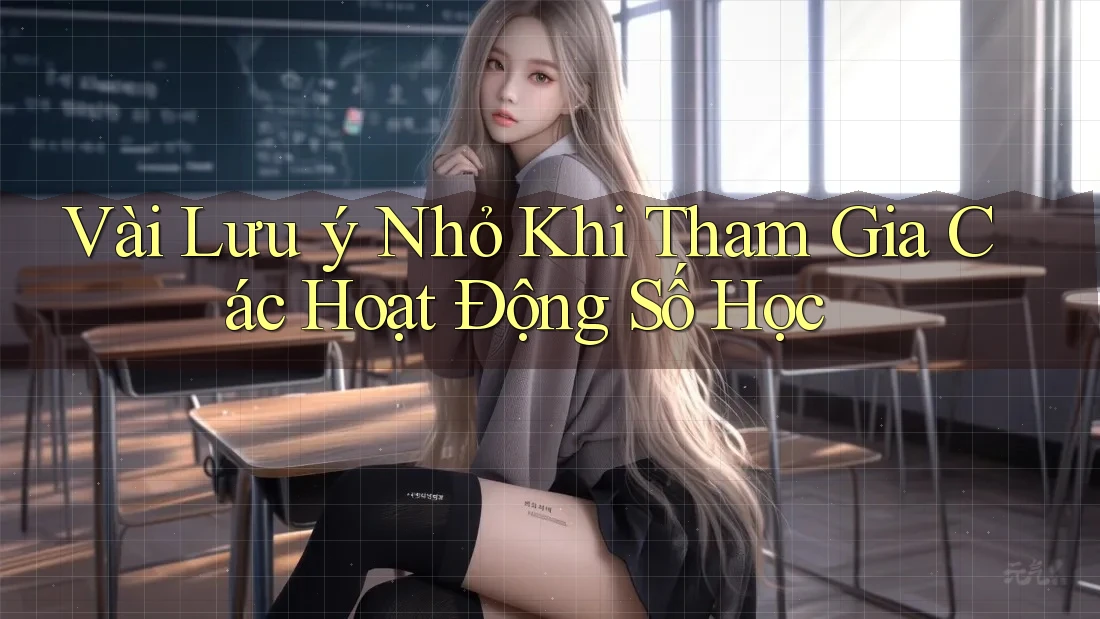 Vài Lưu ý Nhỏ Khi Tham Gia Các Hoạt Động Số Học