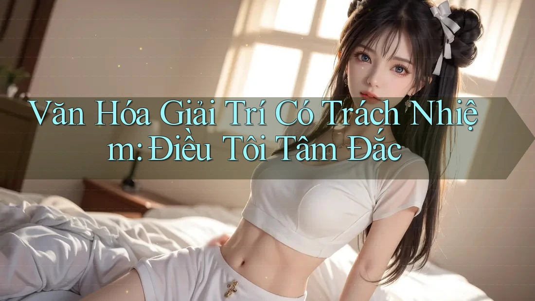 Văn Hóa Giải Trí Có Trách Nhiệm: Điều Tôi Tâm Đắc