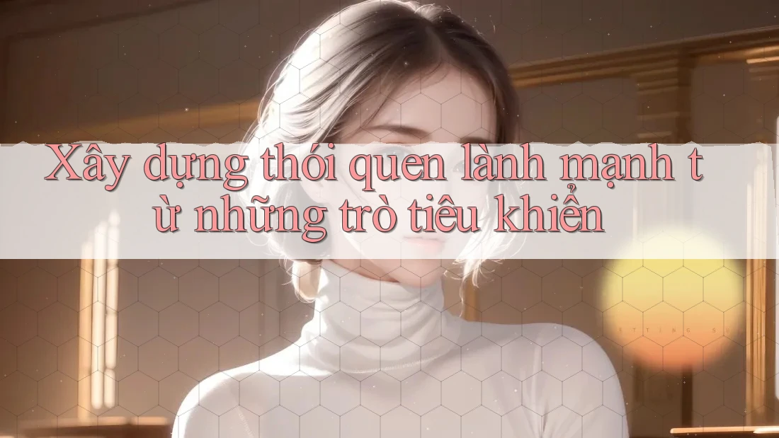 Xây dựng thói quen lành mạnh từ những trò tiêu khiển